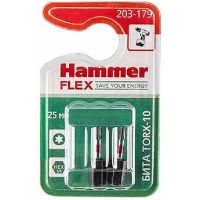 Бита HAMMER FLEX 203-179 TORX-10 25 мм 2 шт