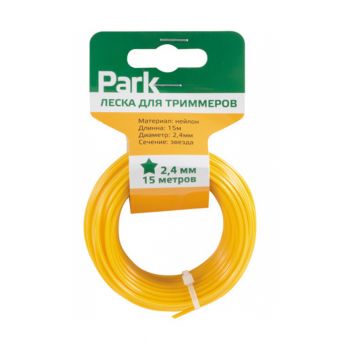 Леска для триммера PARK 2,4 мм ЗВЕЗДА 15 м
