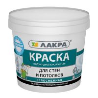Краска для стен и потолков ЛАКРА белоснежная 1,3 кг