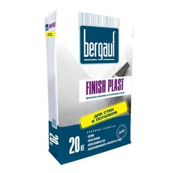 Шпатлевка финишная полимерная BERGAUF FINISH Plast 20 кг