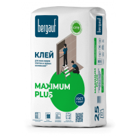 Клей для плитки BERGAUF MAXIMUM Plus 25 кг