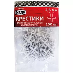 Крестики для плитки КЕДР 1,0 мм *100 шт (138-0001)