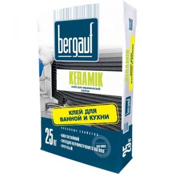 Клей для плитки BERGAUF KERAMIK 25 кг АКЦИЯ