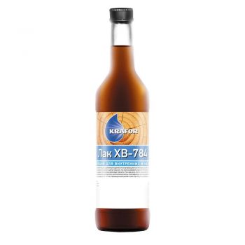 Лак КРАФОР ХВ-784 янтарь 0,5 л