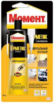 Герметик ХЕНКЕЛЬ МОМЕНТ силиконовый универсальный Белый 85 мл 606036