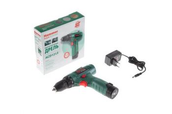 Дрель-шуруповерт аккумуляторная HAMMER FLEX ACD12LE