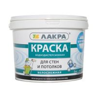 Краска акрил для потолков ЛАКРА белоснежная 3 кг