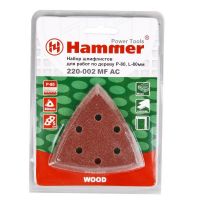 Набор шлифлистов HAMMER FLEX 220-002 MF-AC 002 Р80 по 5 шт по дереву 80 мм